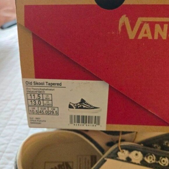 Vans Old Skool Tapered Men Size 11.5 Eco Theory Black Grey 052025 - Picture 9 of 9